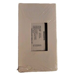 Megadeth Capital Records Ultra Rare Promo VHS Risk Films Trust Peace Sells...